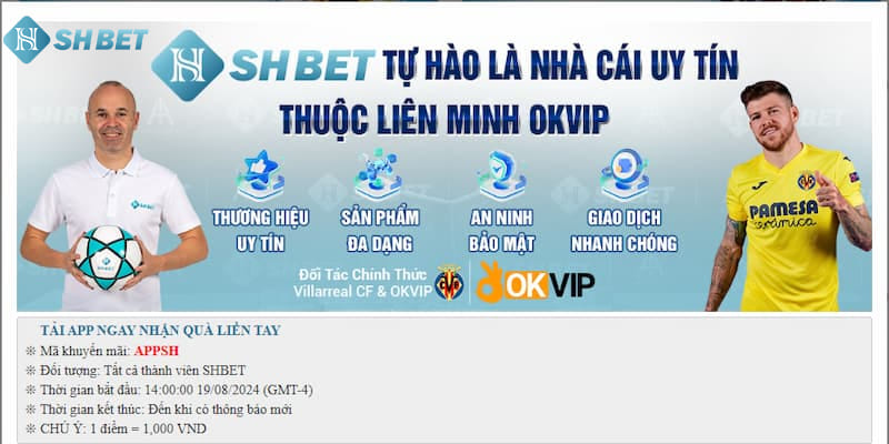 Thời gian diễn ra khuyến mãi tải app ngay nhận thưởng liền tay của SHBET